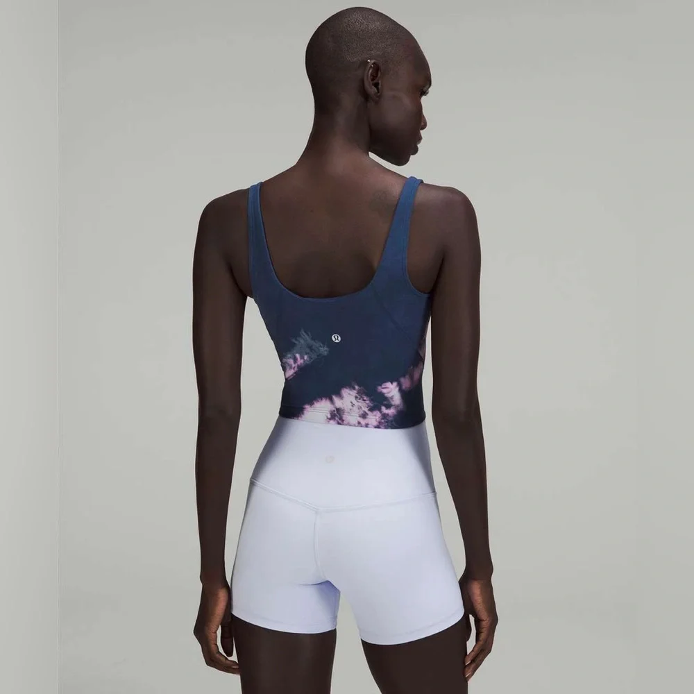 Lululemon Align Tank Top Circulate Tie‎ Dye Align Tank Mineral Blue Multi Size 2